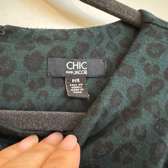 Chic by Jacobs Leopard Print Dress - Size Small - Picture 3 of 4
